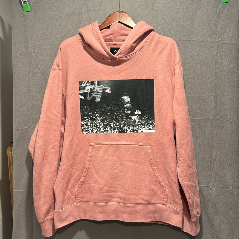 Nike Union and Jordan Men's Guava Hoodie - Picture 2 of 6